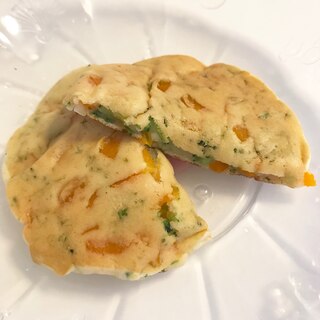 【離乳食】野菜たっぷりホットケーキ